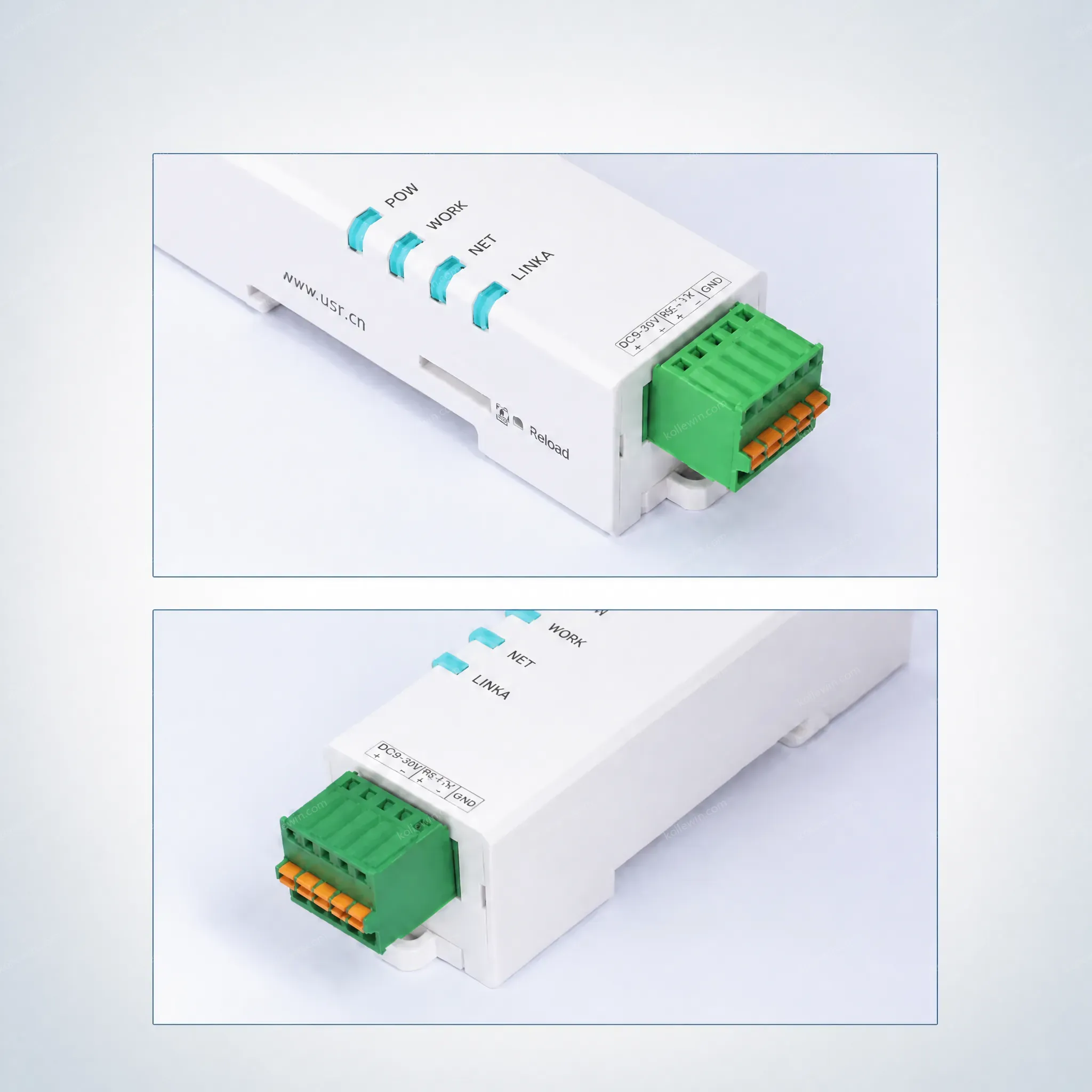 USR-DR152 Din-Rail DTU Serial RS232 4G Lte Modem with Cat 1 MQTT Protocol