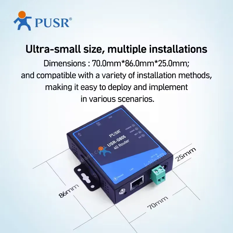 USR-G805-ECEUX M2m Vpn Industrial 4g Lte Cellular Router With Sim Card WiFi