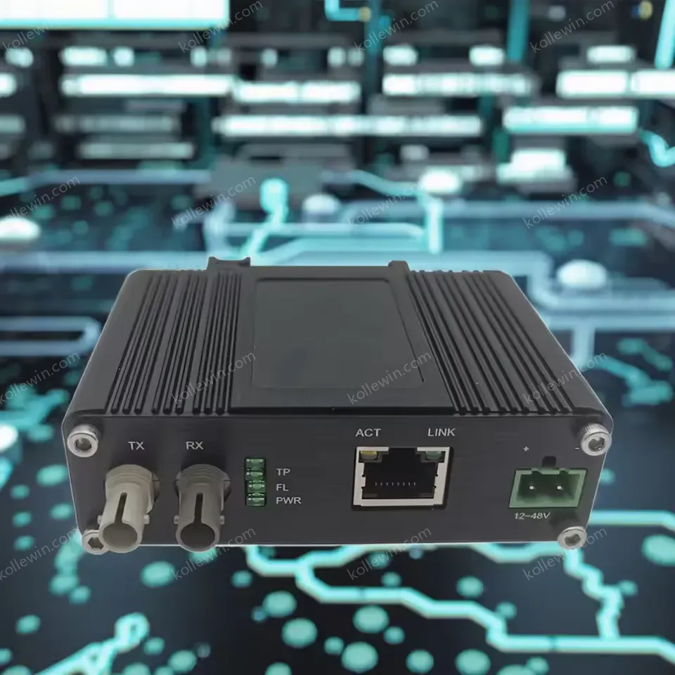 Mini Industrial 10BASE-T to 10BASE-FL Ethernet Media Converter in Stock
