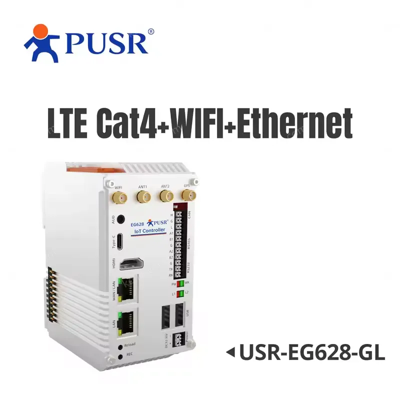 PUSR Expandable IoT Controller ARM Based Embedded Computer WukongEdge Application Edge Computing Industrial PC USR-EG628