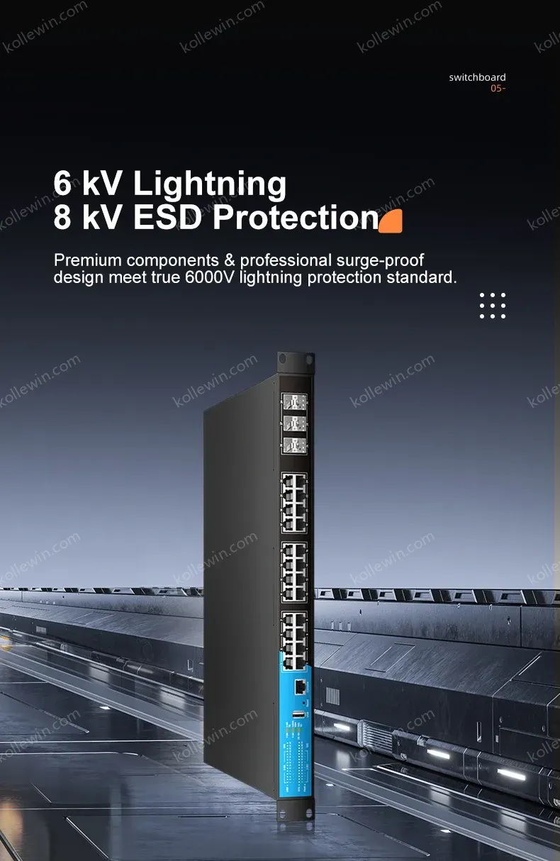 KeepLiNK 30-Port 10G/Multi-Gig Layer 3 Managed Network Switch 24x 2.5G RJ45+ 6x 10G SFP+ Rack-Mounted for High-Speed Data Center