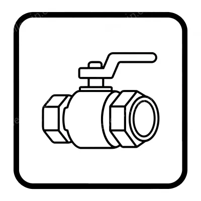Two-piece internal thread ball valve