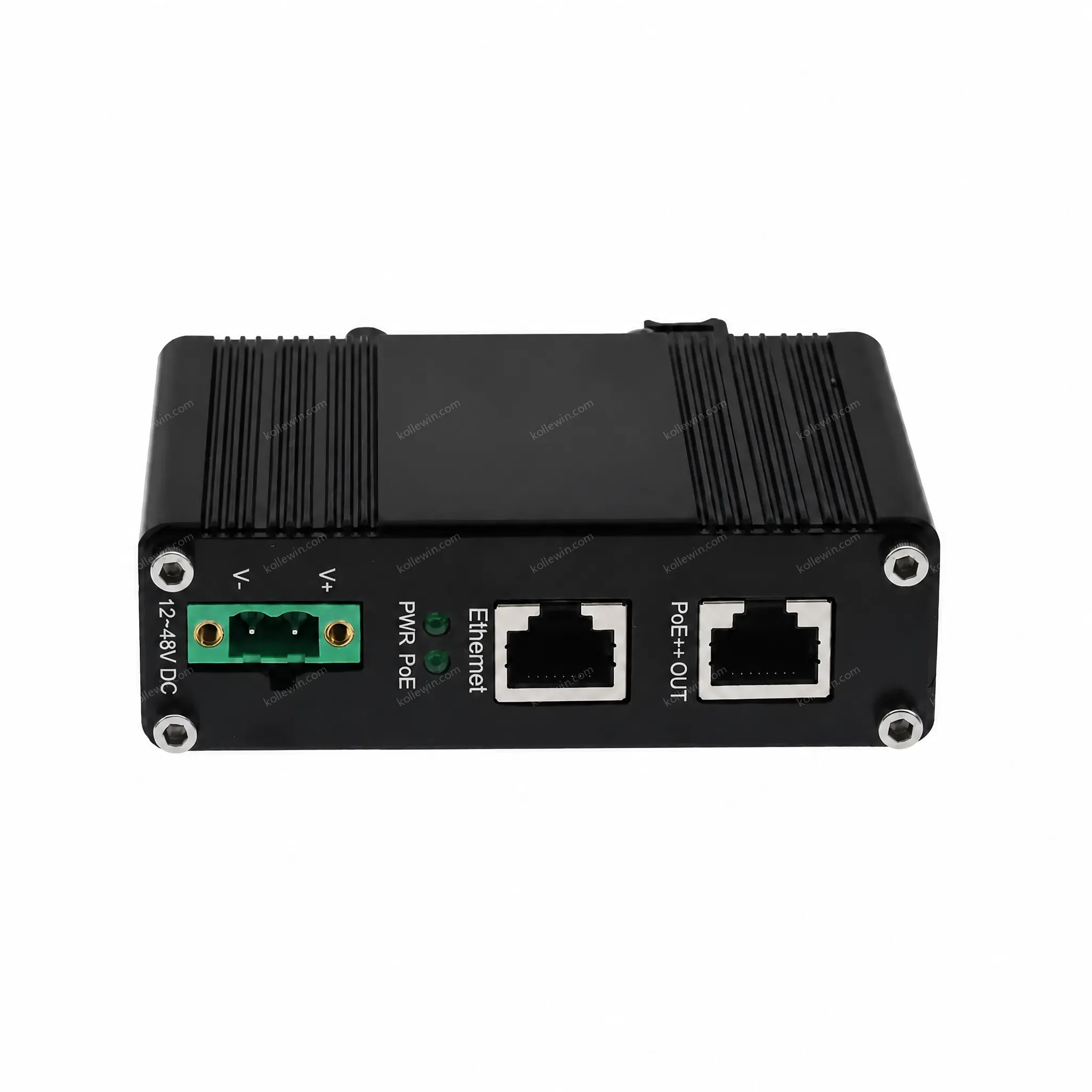 Mini 10G PoE Injector 802.3at 12 ~48VDC Power Input Industrial 10G PoE+ 60W Injector PoE Adapter