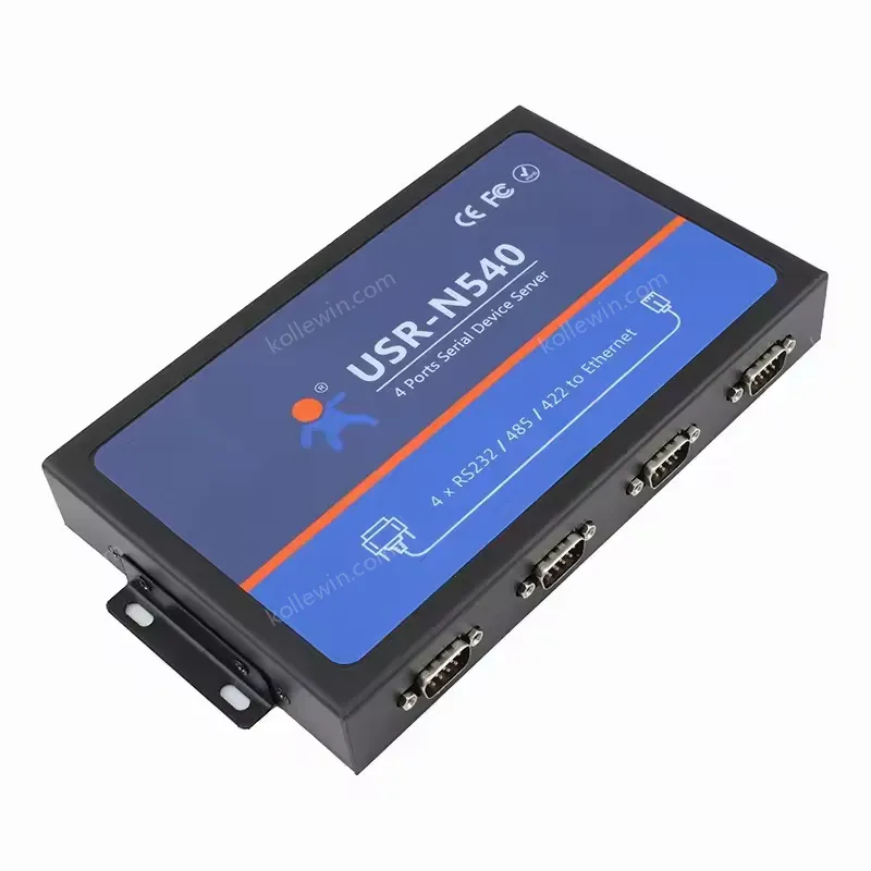 USR-N540 Serial Ethernet Converter Four Serial Port RS232 RS485 RS422 to Ethernet Converter