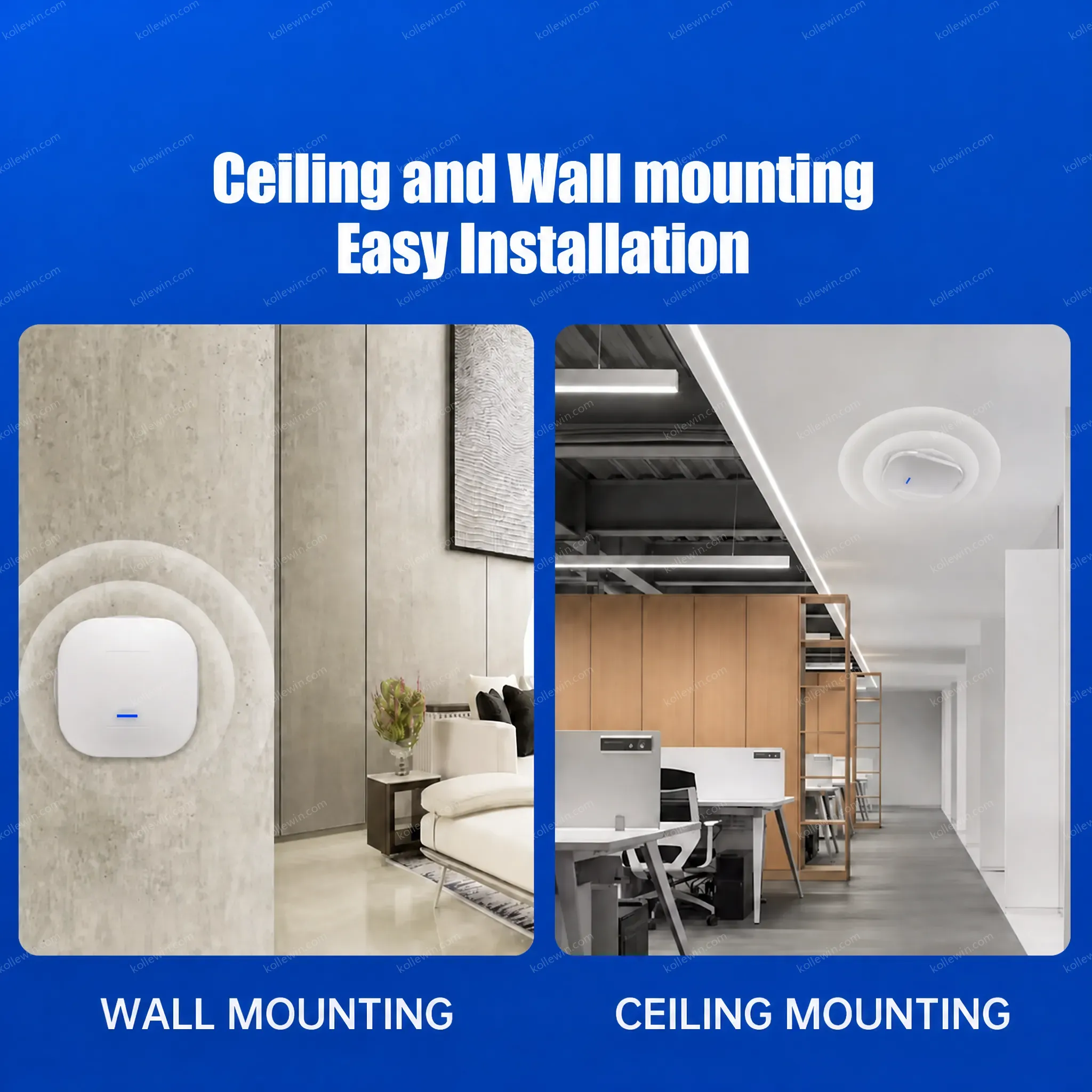 PUSR Enterprise WiFi6 IOT Ceiling-Mounted Wireless Access Point Indoor Coverage Support Router PoE Wireless Repeater USR-AP310i