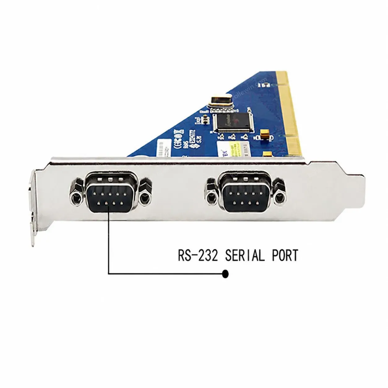 UOTEK PCI to RS232 Serial Card 2 Ports DB9 COM Expansion Converter Adapter for Computer Accessories UT-752