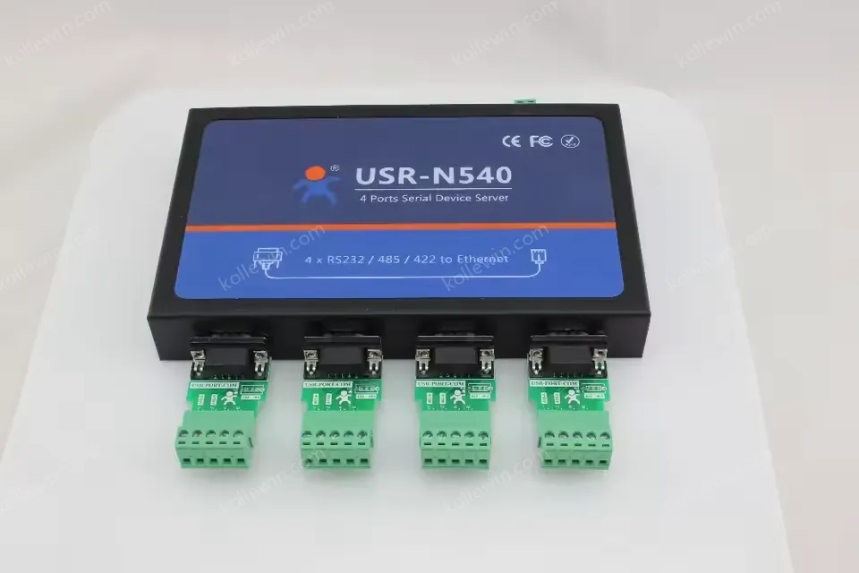 USR-N540 Serial Ethernet Converter Four Serial Port RS232 RS485 RS422 to Ethernet Converter
