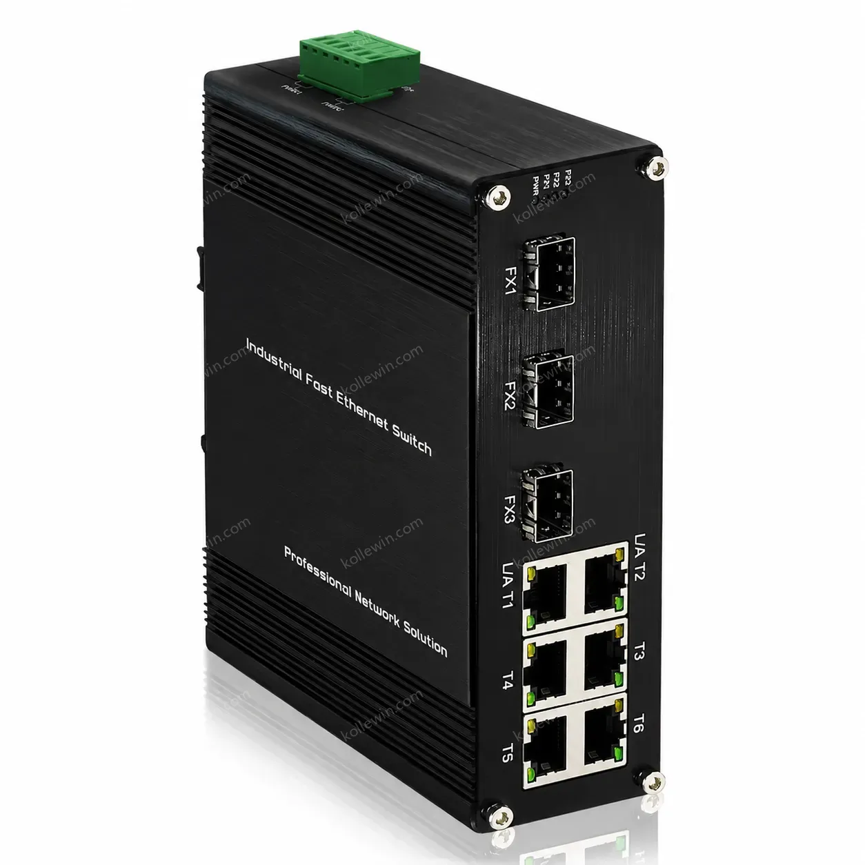 Fast Ethernet Fiber Extension Industrial Switch Supports up to 20km Over Single/Multi-mode Fiber 6+3 Ports Supports SC/FC/ST/SFP
