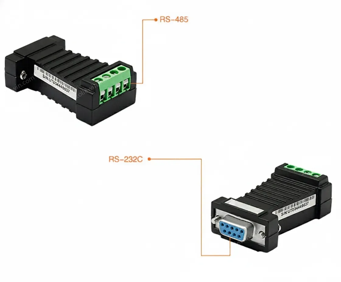 UOTEK Mini RS-232 to RS-485 Converter RS232 To RS485 Conversion Adapter DB9 Connector UT-2211 Half Duplex