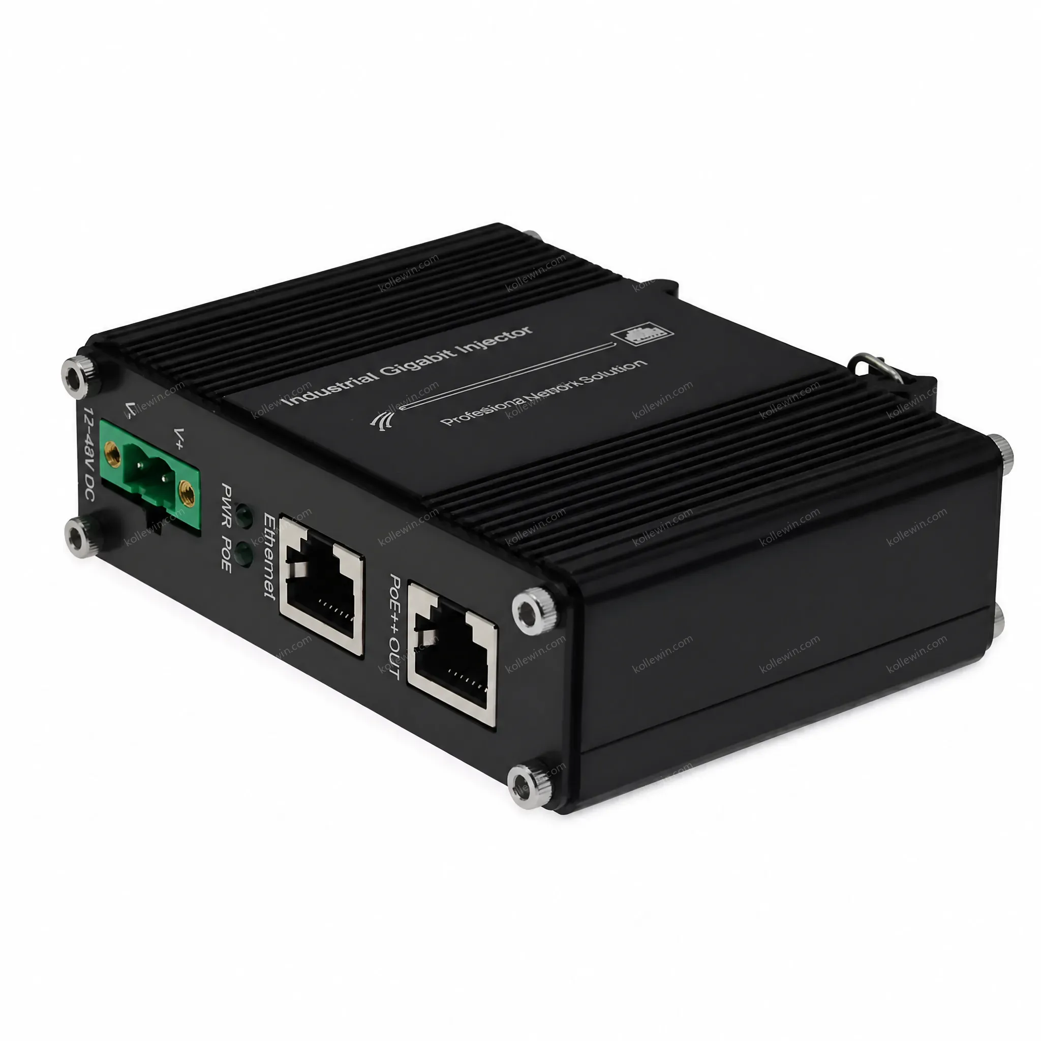 Wholesale Industrial PoE Injector 2.5G 802.3bt 95W Industrial Din Rail Power Ethernet Injector Adapter 12~48V DC Input Outdoor