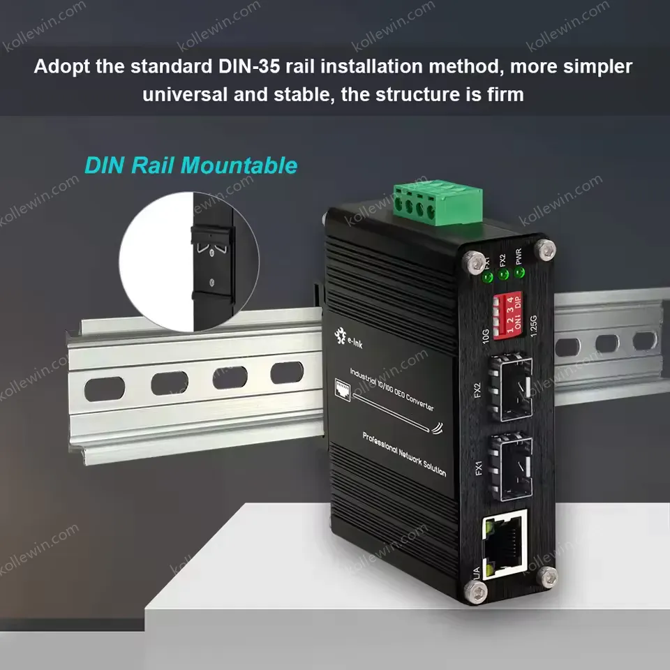 Industrial 1G/10G SFP+ OEO Converter & Media Converter | 3R Signal Regeneration, Dual-Rate Switchable, DWDM/CWDM