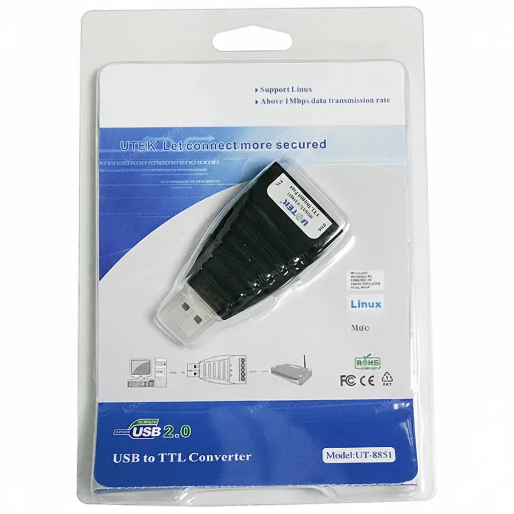 UOTEK USB to TTL Converter USB2.0 Conversion Adapter Universal Level 5V Connector UT-8851