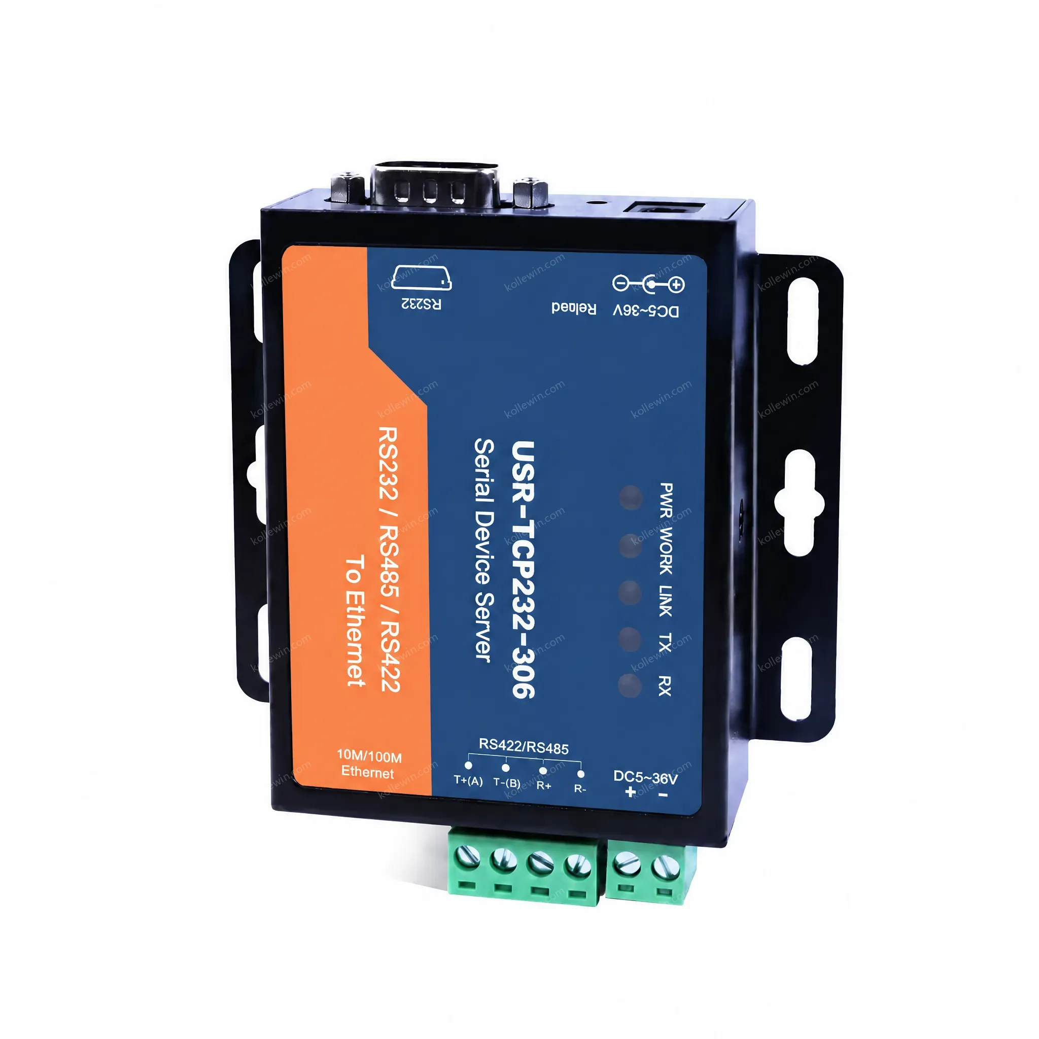 USR-TCP232-306 RS485 RS232 Ethernet Converter Modbus RTU TCP Gateway Multi-Host Modbus Polling Watchdog Protection 2-Year