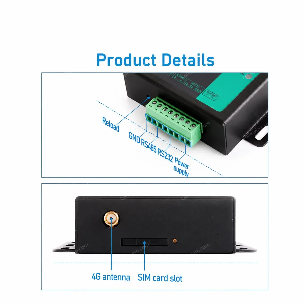 USR-G786-G Global Frequency Industrial M2M Serial RS485 4G LTE GSM Modem External Wireless
