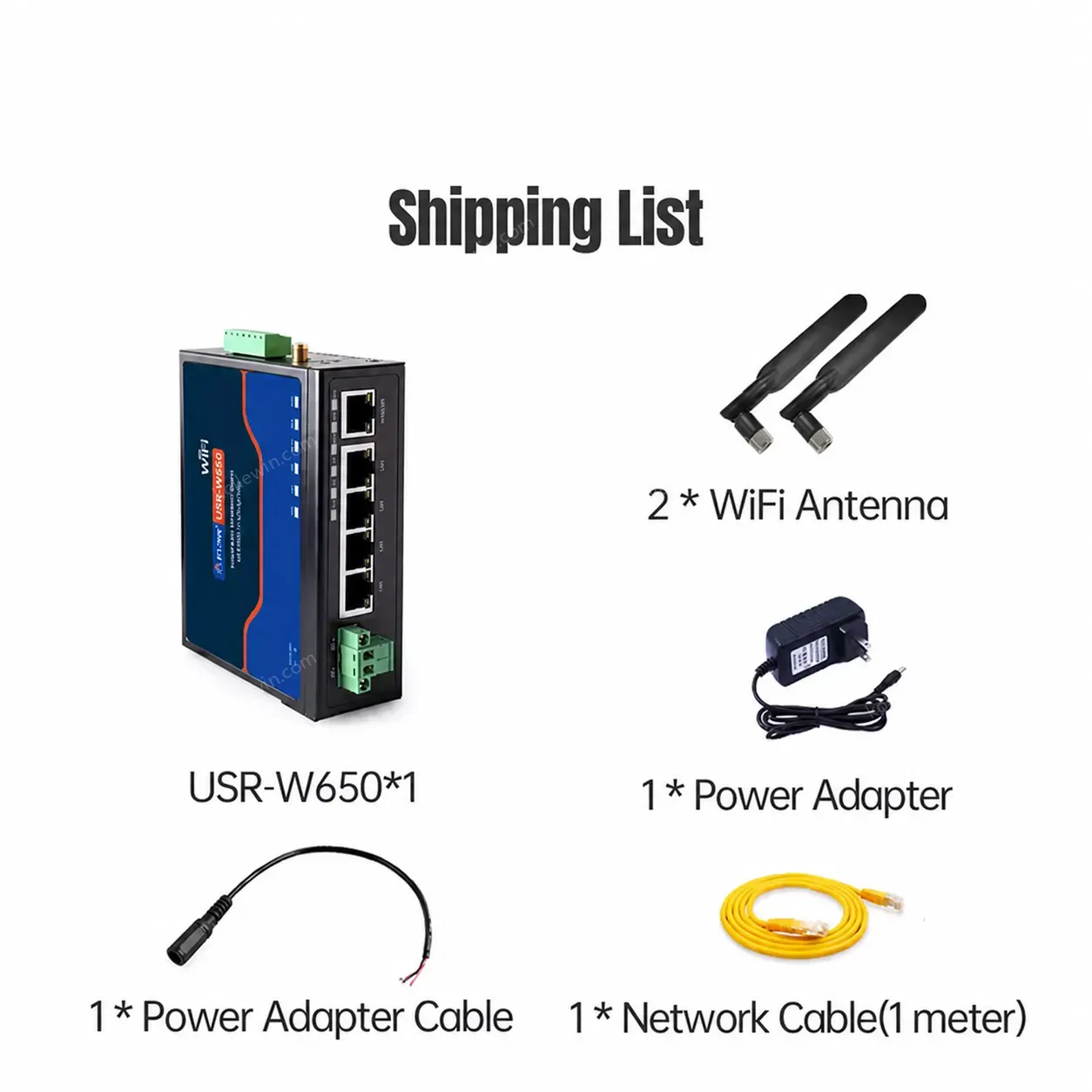 PUSR Serial to CAN RS485/RS232 to Ethernet/WiFi Protocol Converter Dual Band WiFi 5 Gigabit Port Modbus RTU to TCP Gateway W650
