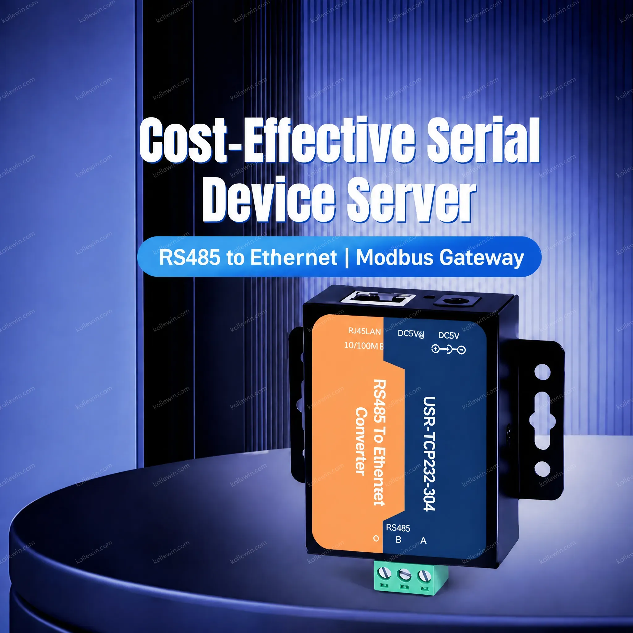 USR-TCP232-304 Bidirectional Data Transmission RS485 Port Ethernet RS485 Ethernet RJ45 Converter DNS/DHCP/HTTPD Client 2-Year