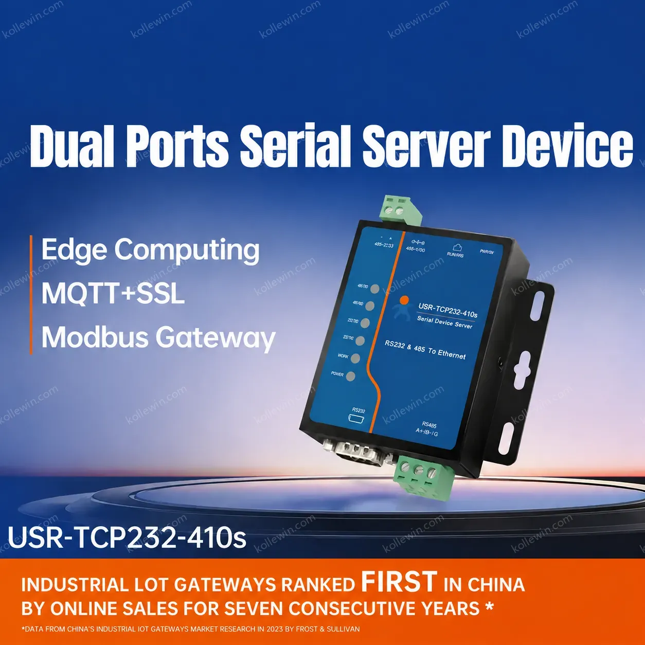 PUSR Serial Device Server RS232 RS485 TCP/IP IOT Module Modbus Support Bidirectional Communication Edge Computing CE/FCC