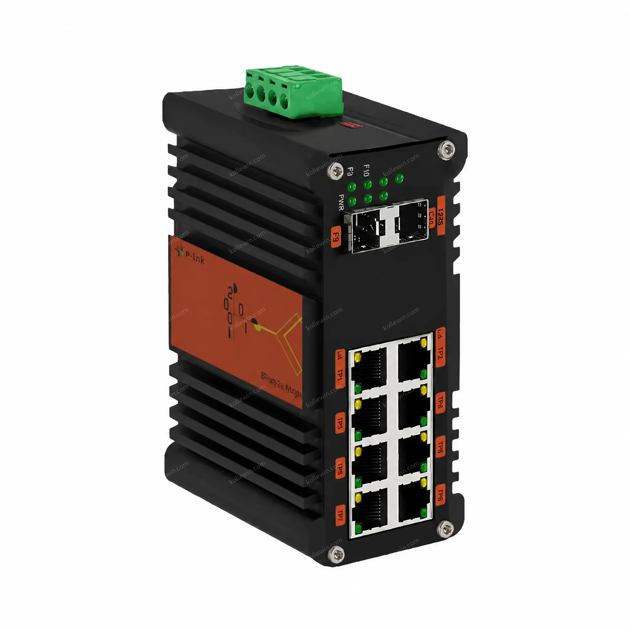 Industrial L2+ 8-Port 10/100/1000T 802.3at PoE + 4-Port 1G SFP + 2-Port 10G SFP+ Managed Ethernet Switch