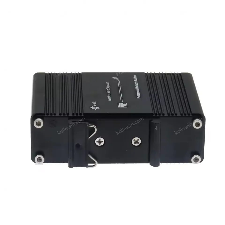 Industrial 5G PoE+ Injector Hardened IEEE802.3at/bt 30~90W Optional PoE Adapter with 12-48VDC Input DIN-Rail and Wall Mount