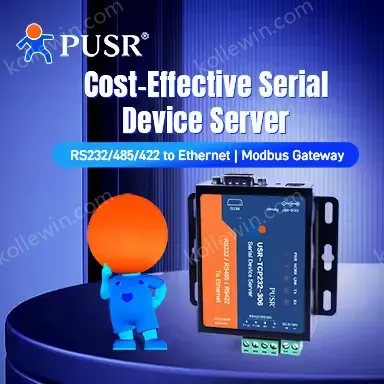USR-TCP232-306 Bi-Directional Transparent Data Transmission TCP/IP to Serial RS232 RS485 RS422 to Ethernet