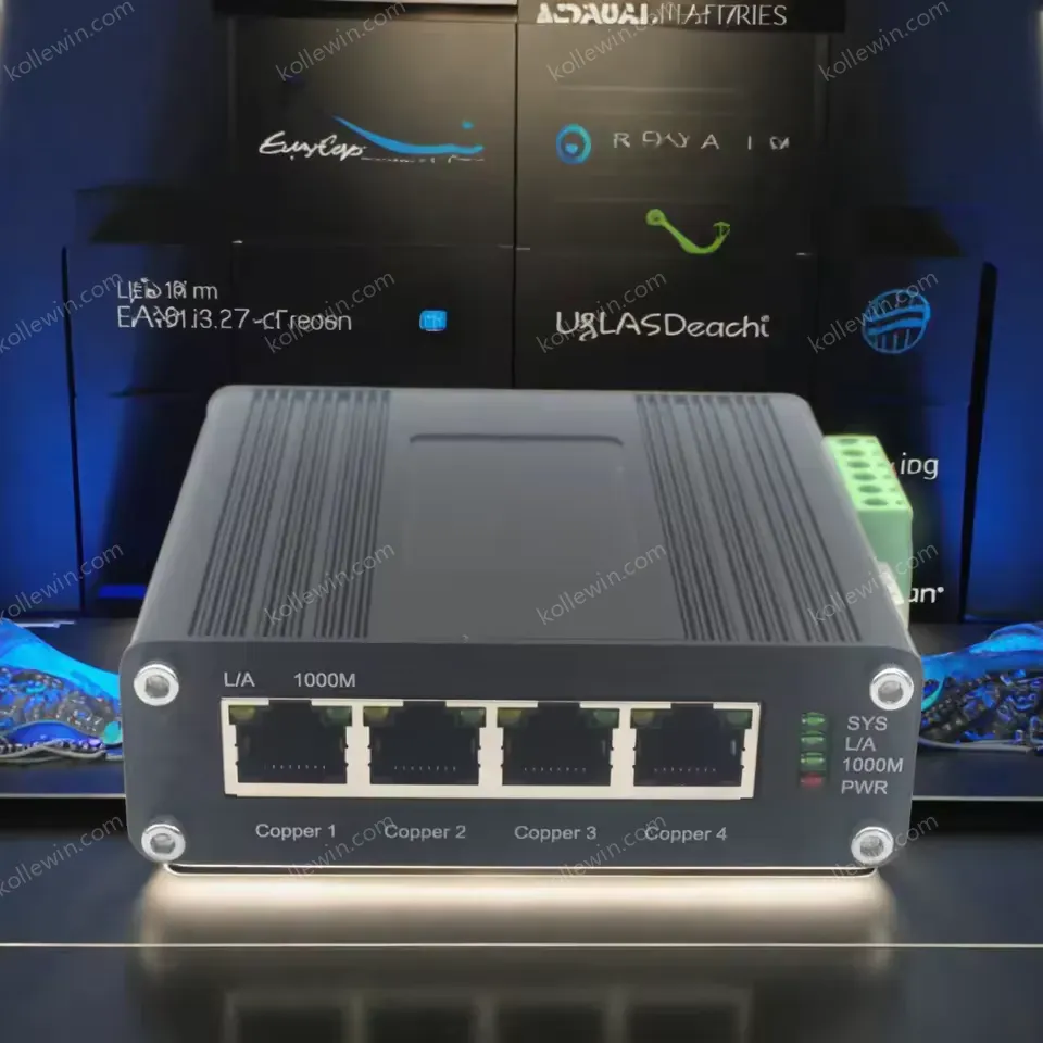 E-link LNK-IMC-A1400G-SFP Industrial 4-Port 10/100/1000Base-T + 1-Port 100/1000Base-X SFP Ethernet Switch 110-230VAC Input