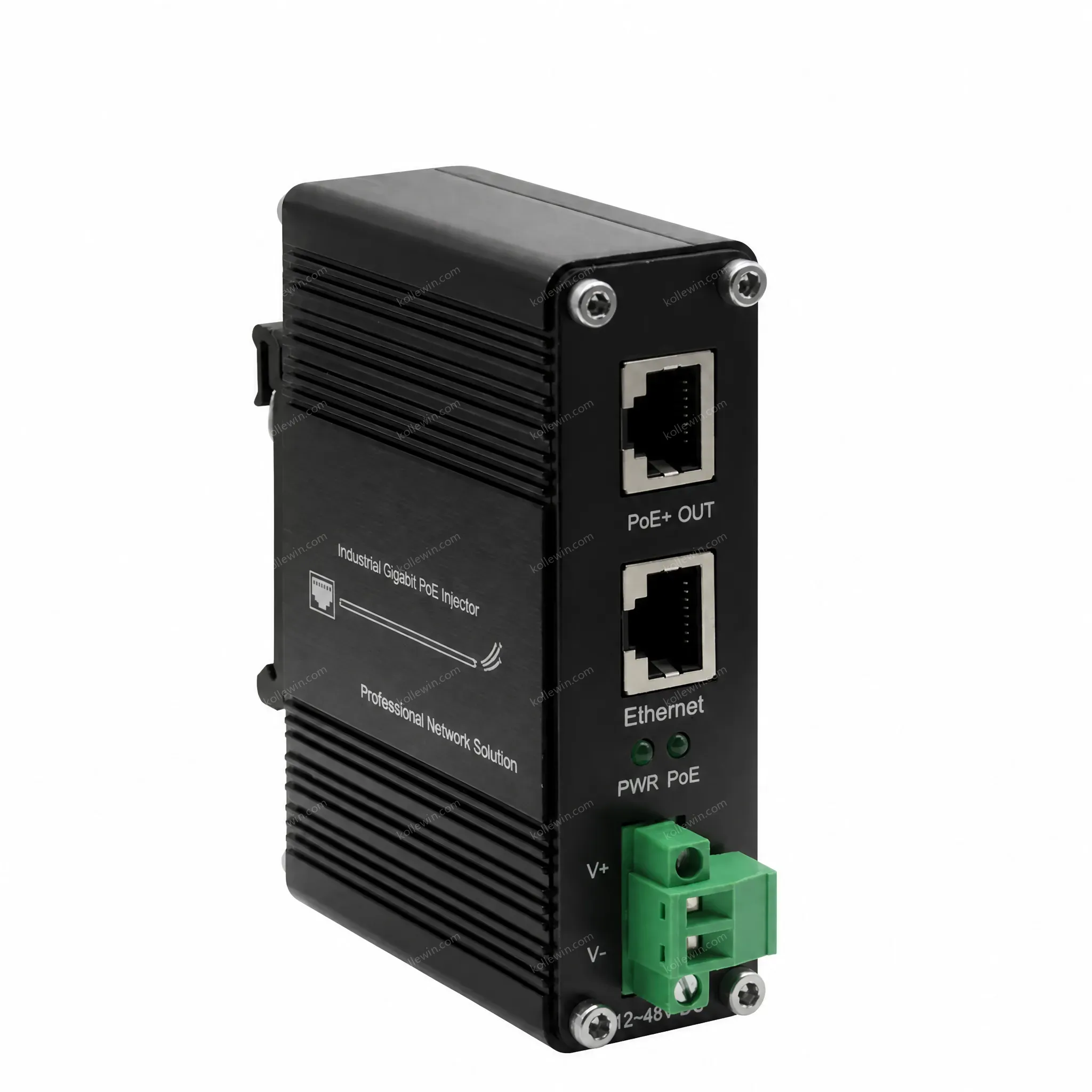 Hardened Industrial Gigabit PoE Injector 802.3at 30W Power Over Ethernet Injector Adapter