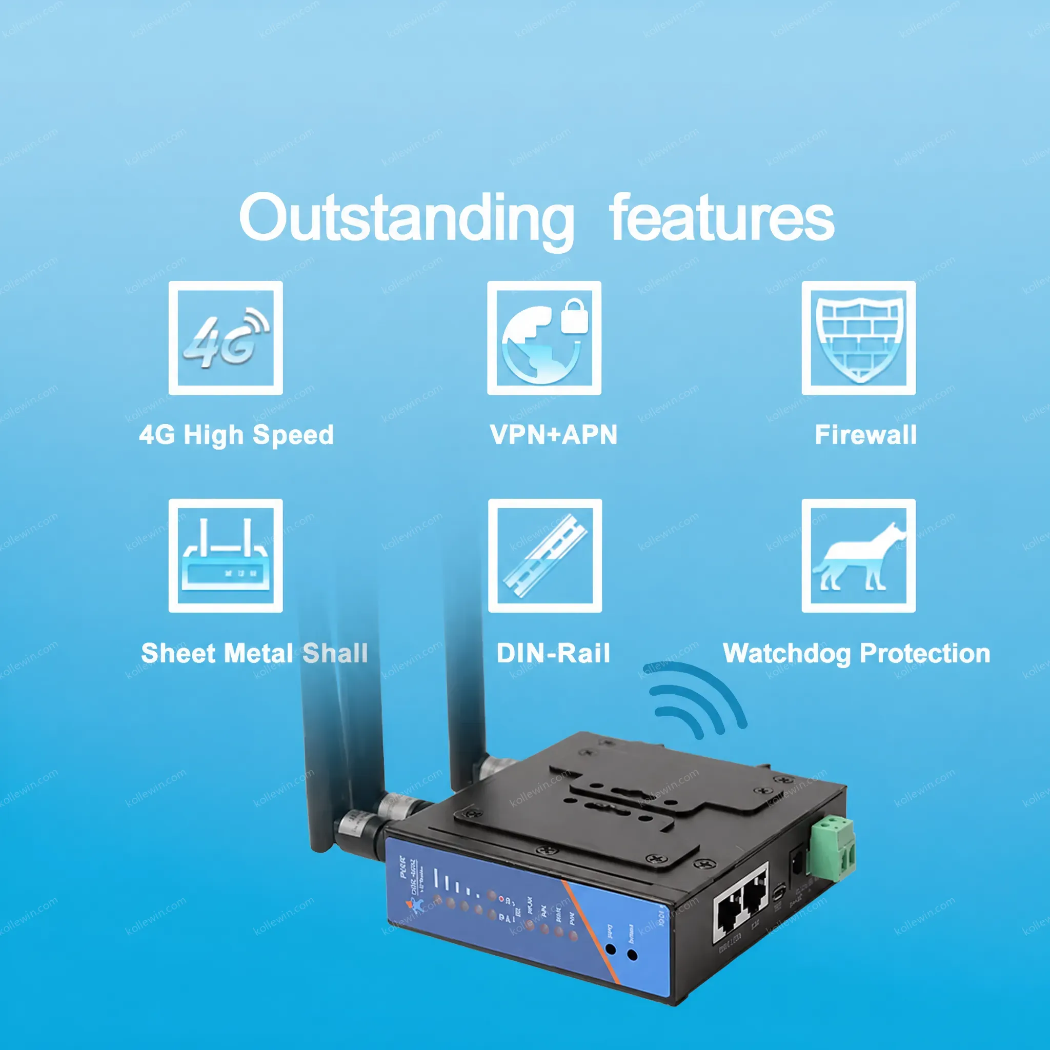 USR-G806-A North American Version Industrial IoT 4g Lte Router WiFi with OpenVPN Firewall ATT Certificate