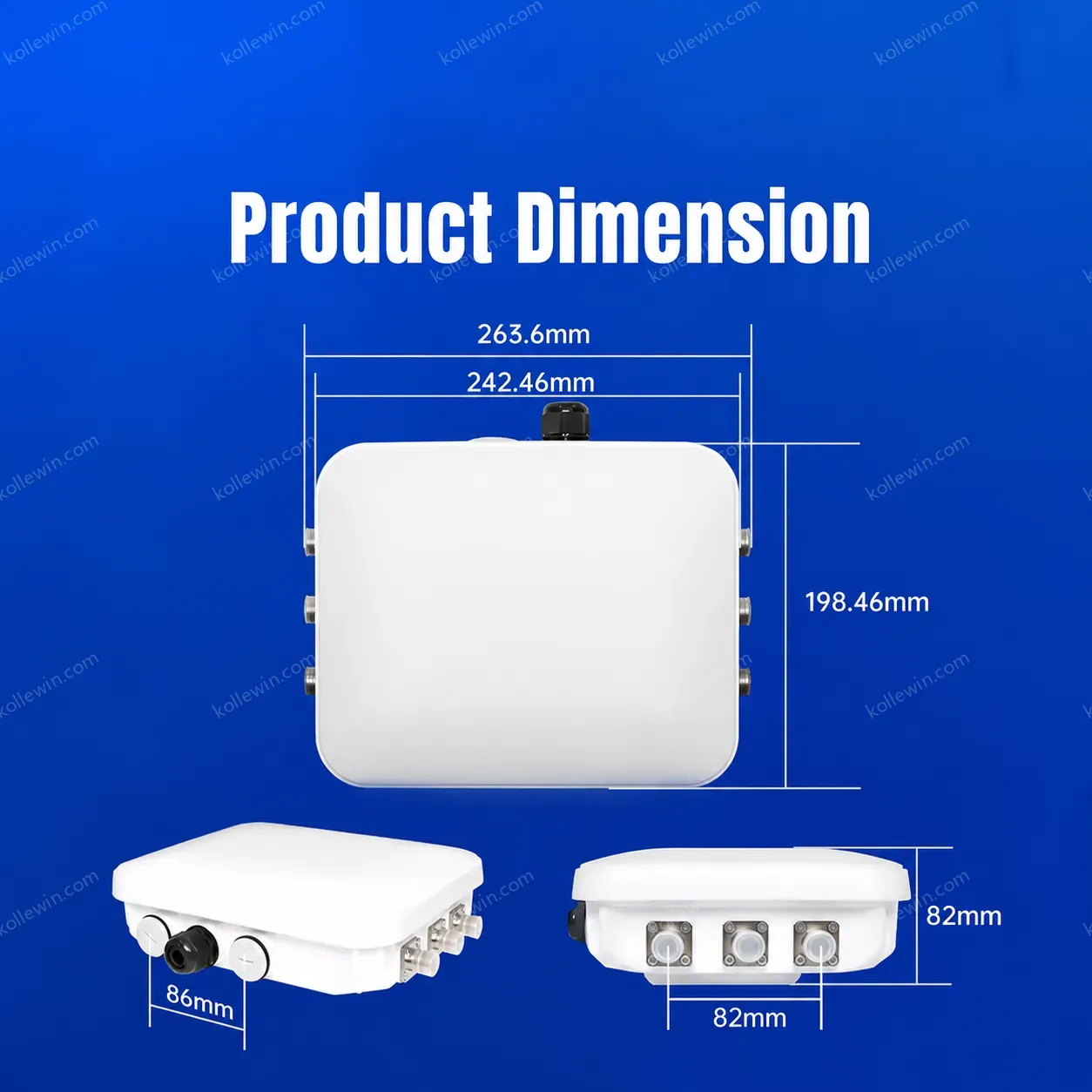 PUSR Outdoor WiFi6 AX7800 Tri-band Ceiling AP Qualcomm Core 27dBm TX Power External Antennas IOT AP530X