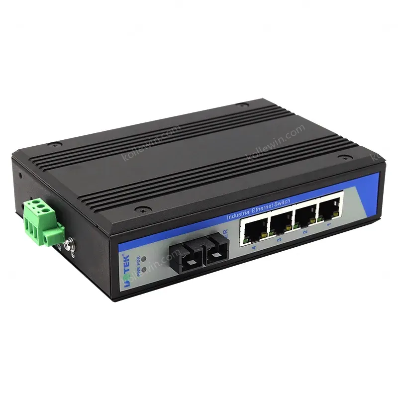 2PCS UOTEK 4 Ports 1000M RJ45 Gigabit Network Fiber Optic Transceiver Converter UT-2604GSM-SC