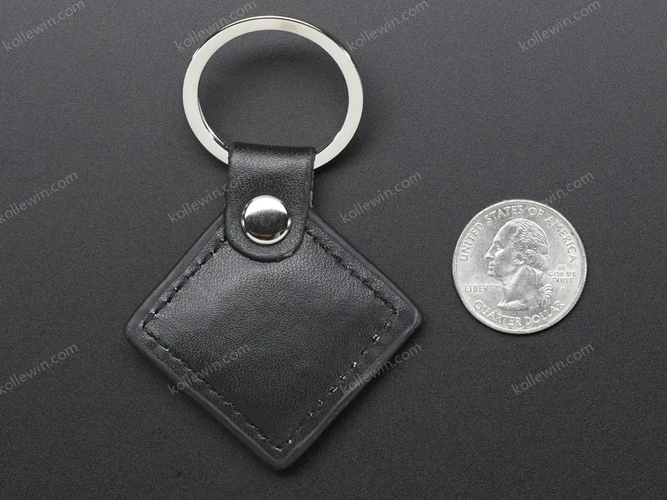 13.56MHz RFID/NFC Leather Keychain Fob - Classic 1K
