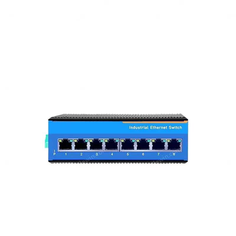 USR-ISG008 Series 8 Electrical Ports With 10/100/1000Mbps DIN-Rail GIgabit Industrial Ethernet Switch