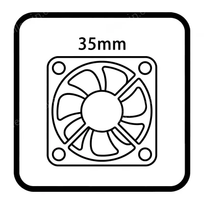 35mm dc fan