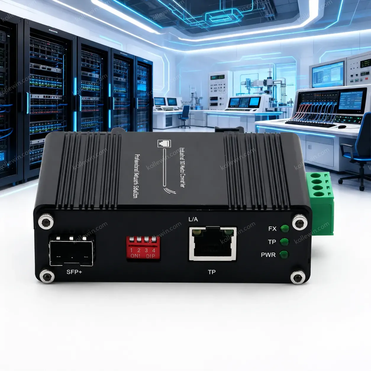 Industrial 10G Media Converter Copper to Fiber SFP+ 10G/5G/2.5G/1G Auto-Negotiation Wide Temperature -40℃ to 80℃