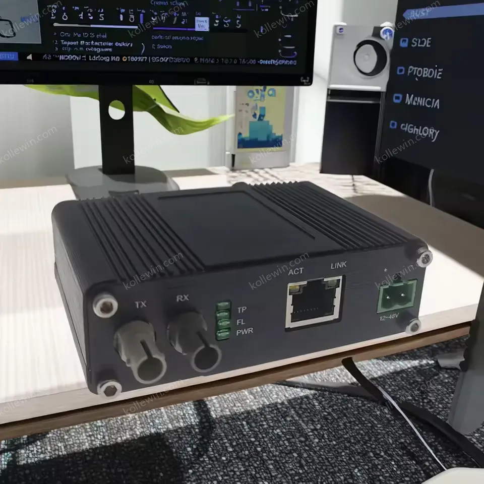 Mini Industrial 10BASE-T to 10BASE-FL Ethernet Media Converter in Stock