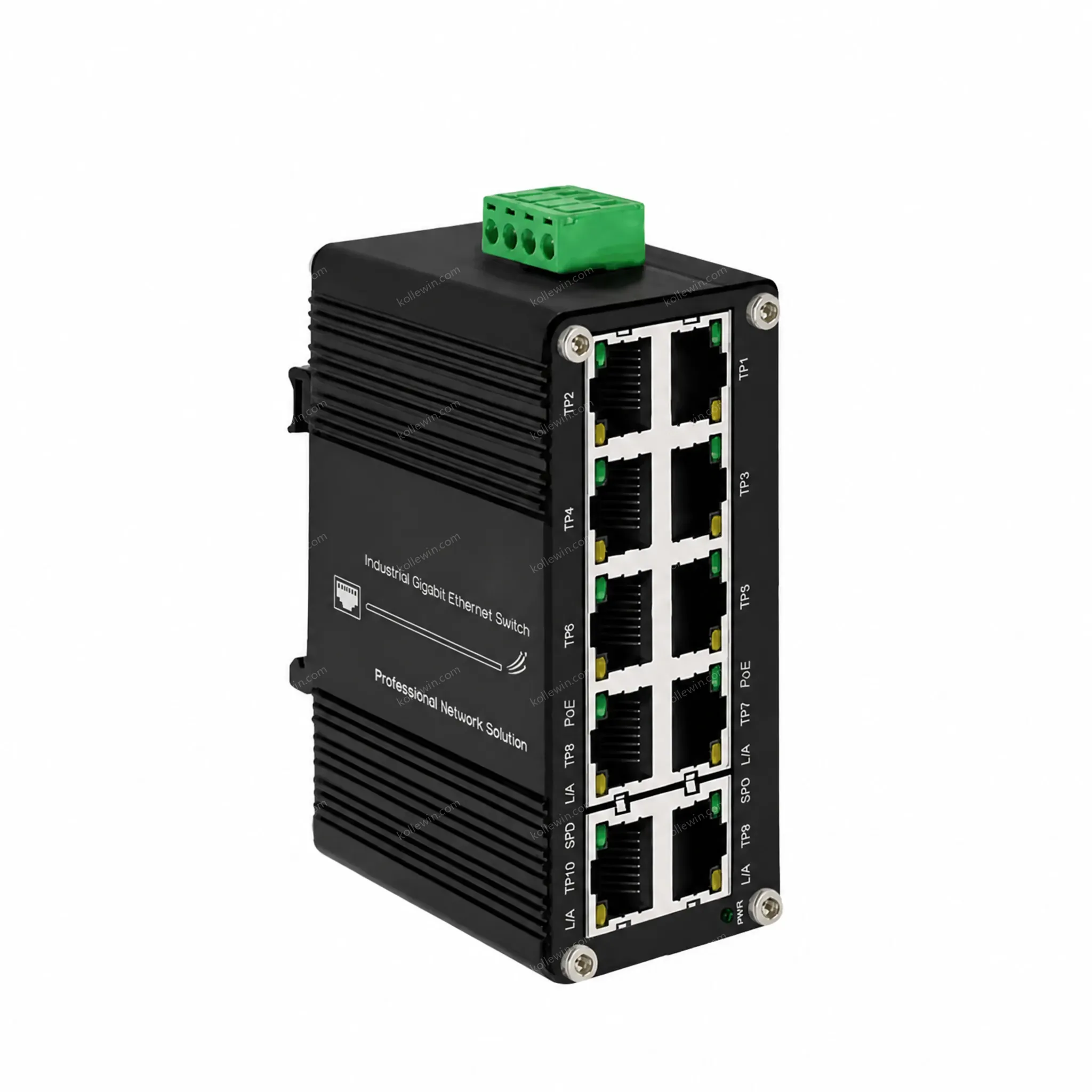 Industrial Switch Mini 8 PoE +2 RJ45 Switch 12-48V Input