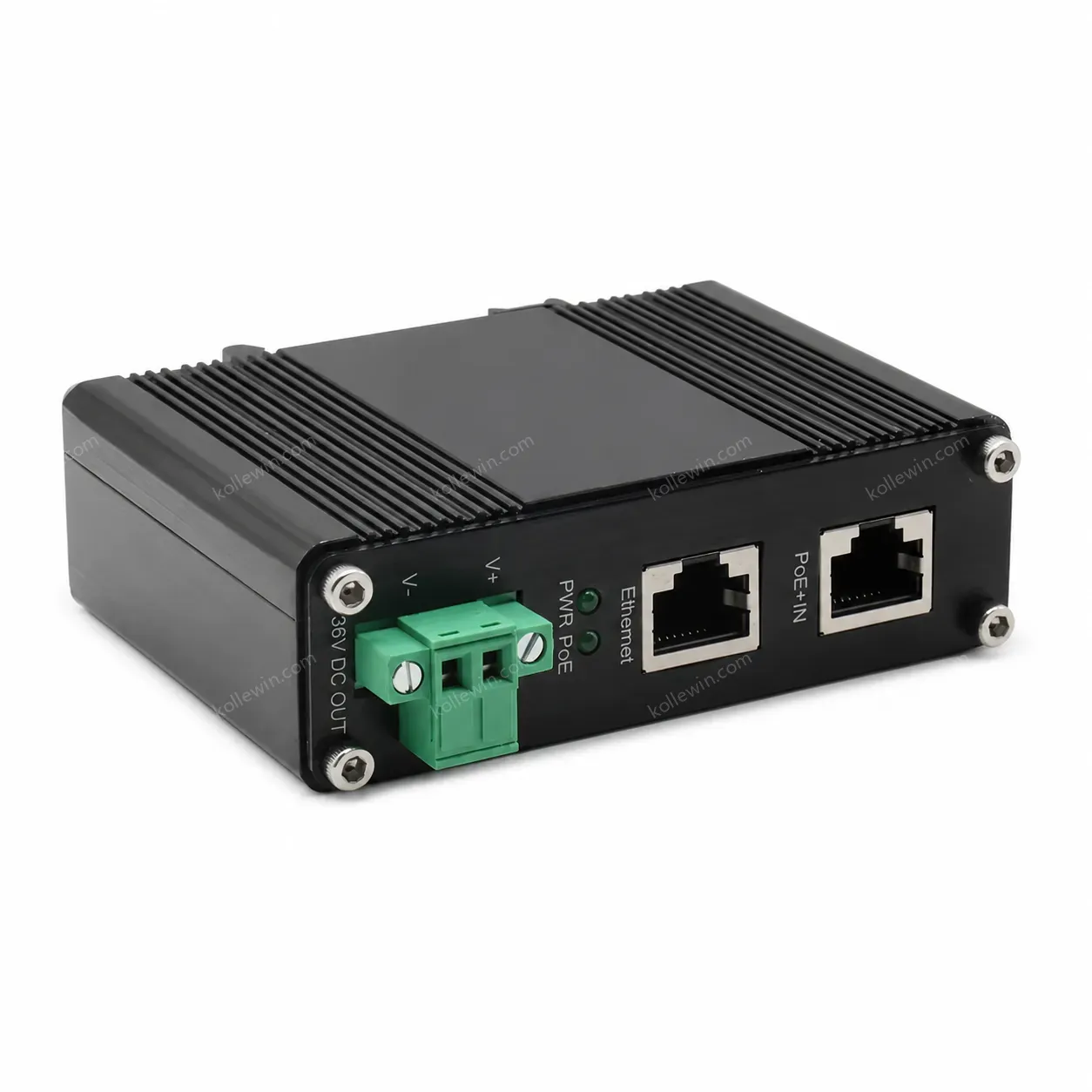 Industrial 10/100/1000Mbps 802.3bt PoE++ Splitter Output Voltage 36VDC