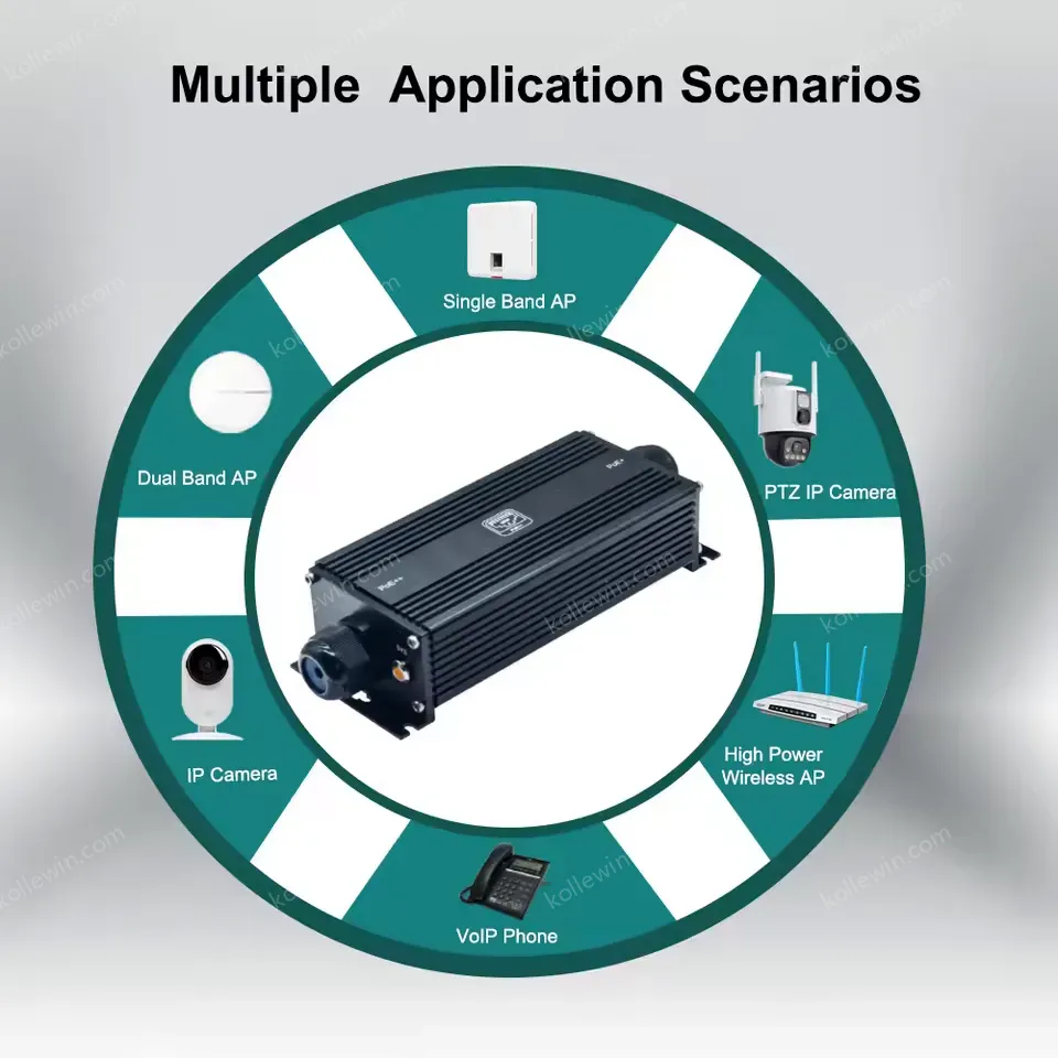 IP67 Waterproof Industrial Gigabit PoE Extender 1 X Input 1 X Output (1 X Input 2 X Output) Aluminum Case