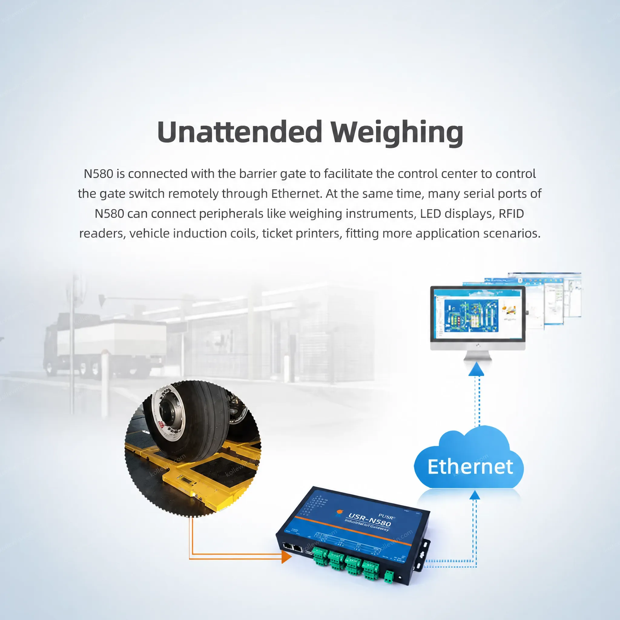 USR-N580 Serial to Ethernet Converter Rs485 8 Ports RJ45 10/100Mbps Modbus Gateway MQTT with SSL/TLS 2-Year Warranty