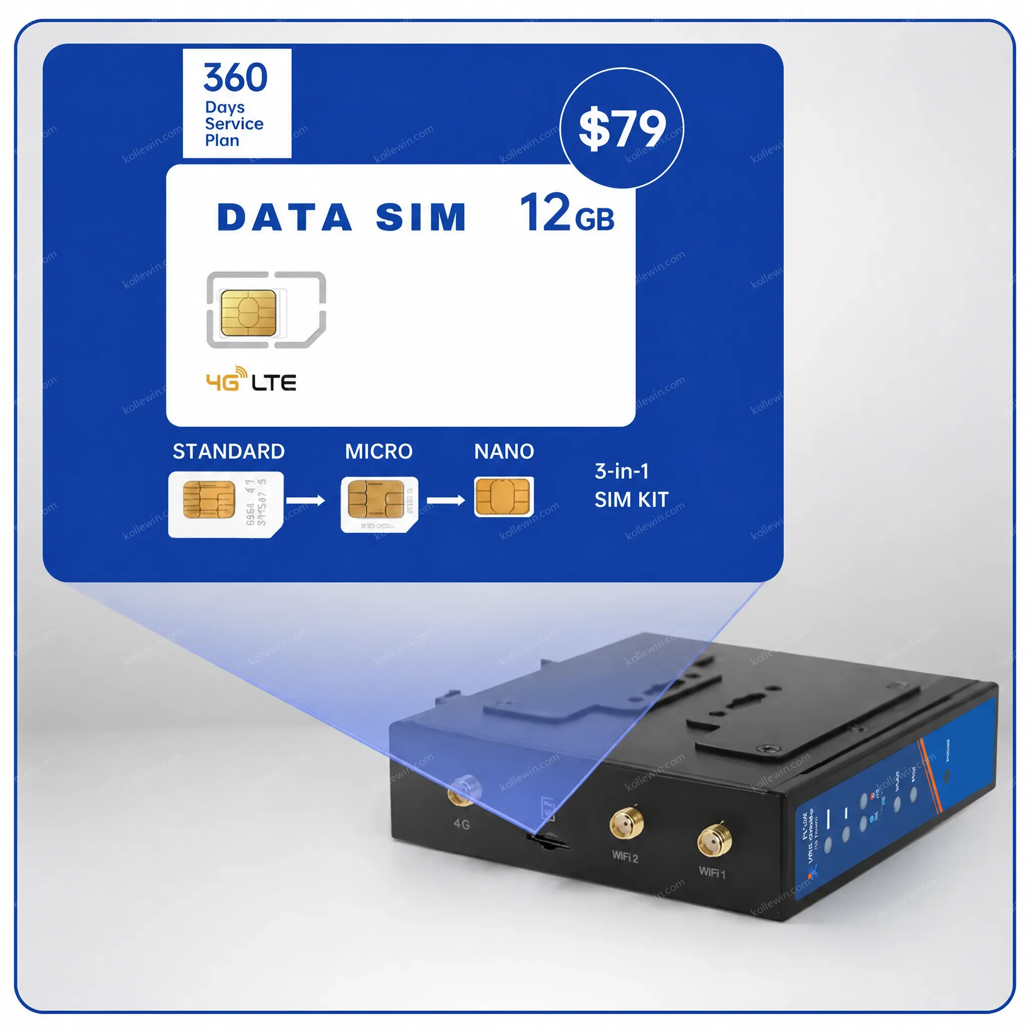 USR-G806w 2G/3G/4G APN/PDN Sim Card Slot WiFi Enhanced 300Mbps Outdoor Industrial IoT 4G LTE Cellular Router
