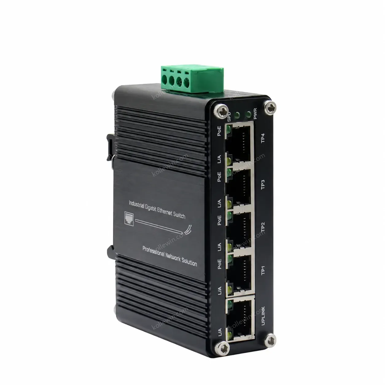 E-link Mini Industrial Solar Voltage Booster 4-Port 10/100/1000/2500Base-T 802.3at PoE + 1-Port 10/100/1000/2500Base-T Switch