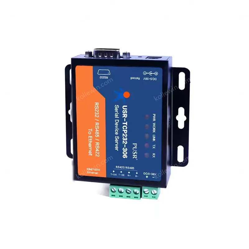 USR-TCP232-306 Bi-Directional Transparent Data Transmission TCP/IP to Serial RS232 RS485 RS422 to Ethernet