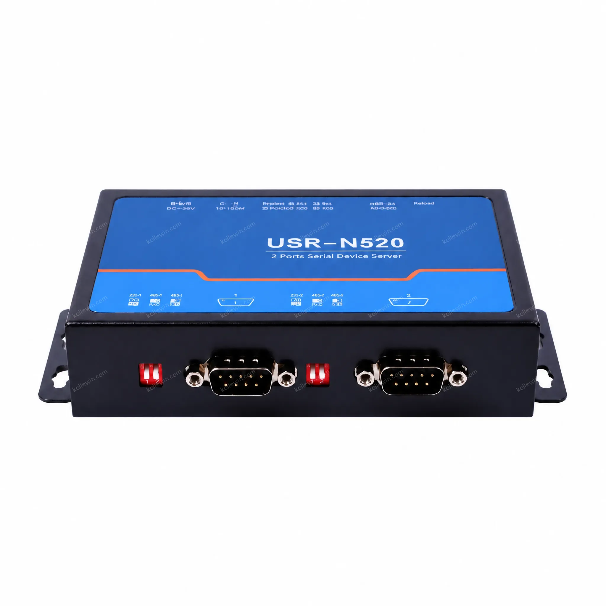 USR-N520 Serial Port Communication Server 2 Ports RS232/485/422 Ethernet Converter IP/TCP/UDP Protocols Transparent Transmission