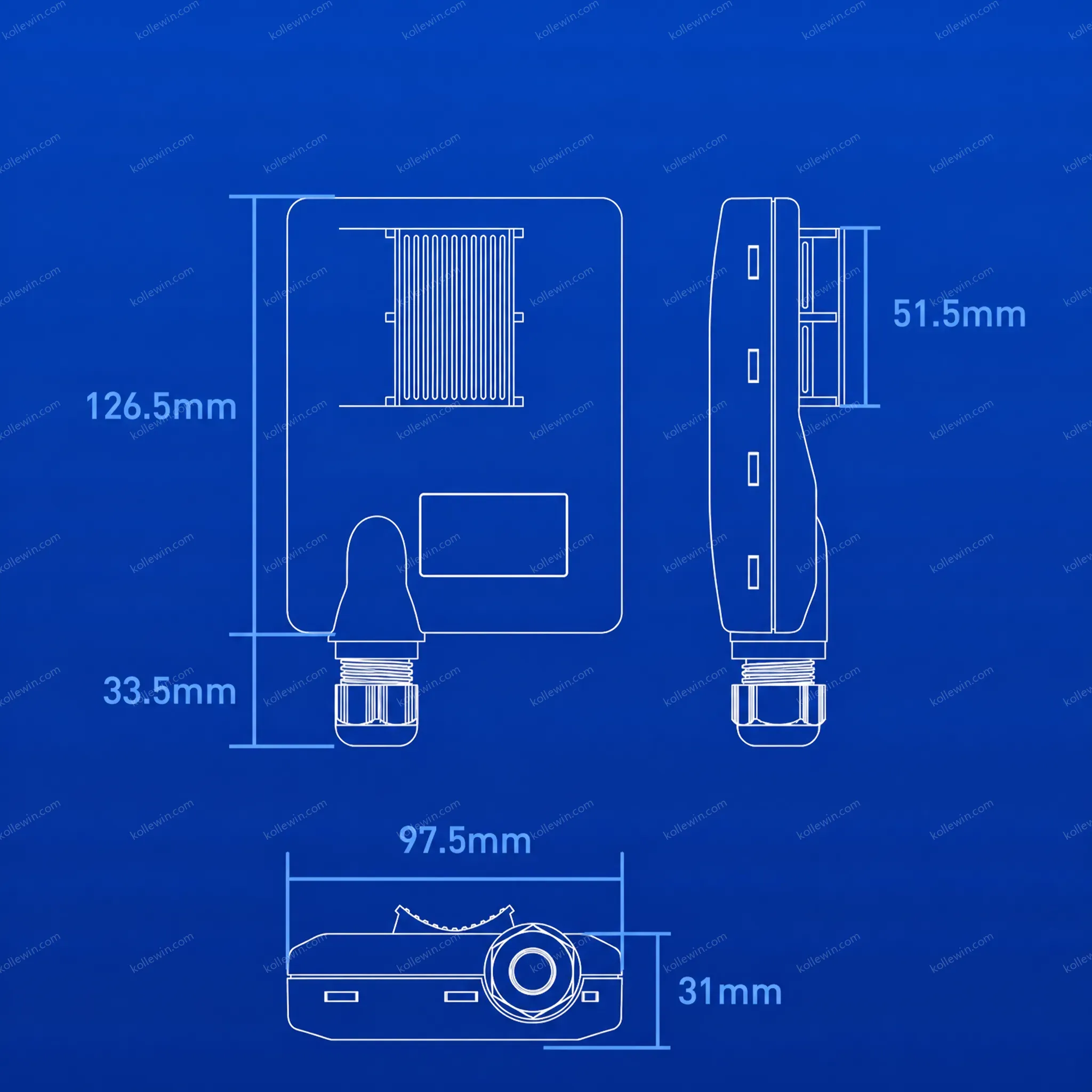 PUSR Point to Point/MultiPoint Wireless Bridge with 5.8G WiFi 15dBi Antenna 5km IP66 Water-Proof up to 64 Points USR-ST515N CPE