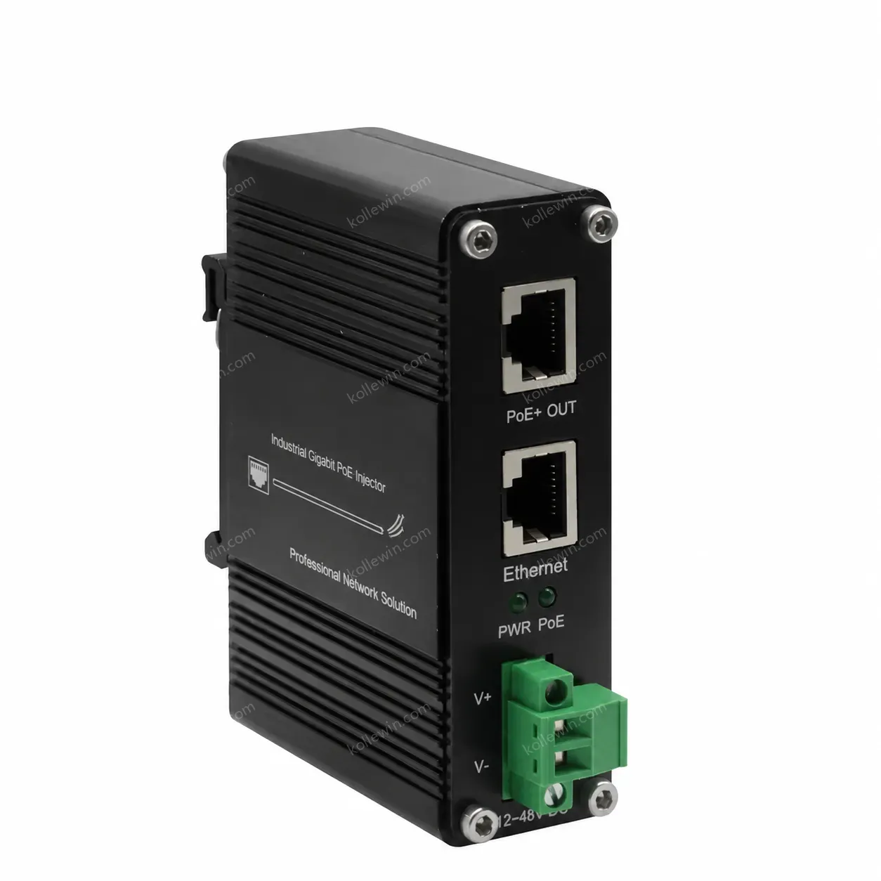 Industrial Gigabit PoE Injector IEEE802.3af at 30W PoE Standard for CCTV PD PoE Cameras 12~48V DC Power Input