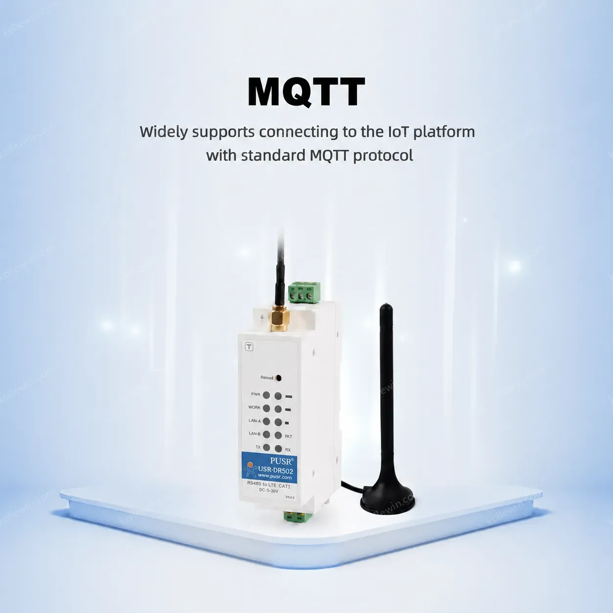 USR-DR502-E-L610 Wireless External FTP Upgrade FOTA Self-Upgrade 4G LTE Cat.1 Ethernet Modem SIM Card Slot MQTT IoT Platform