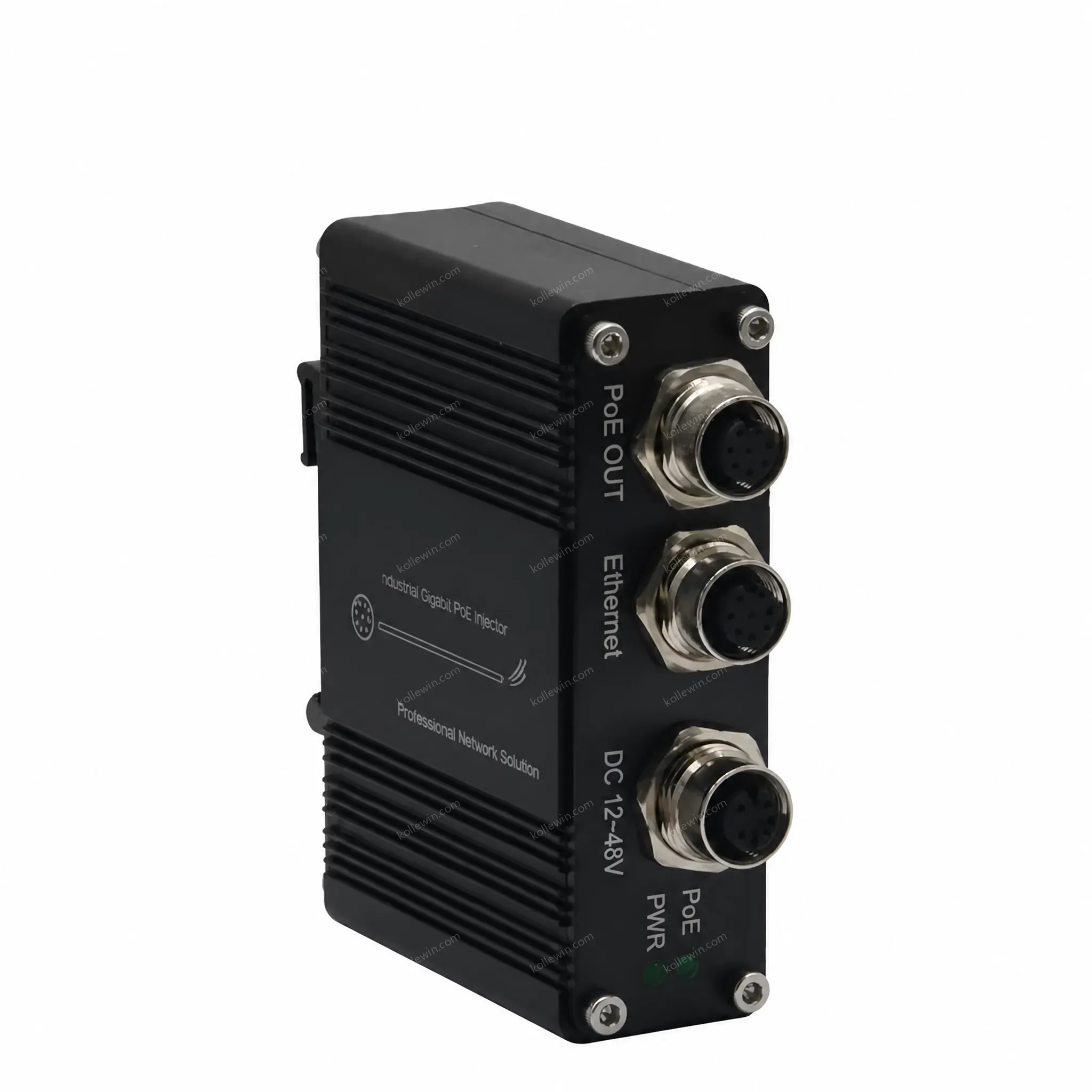 Industrial Grade M12 Gigabit PoE Injector EN50155 Compliant for Railway Vehicle Applications