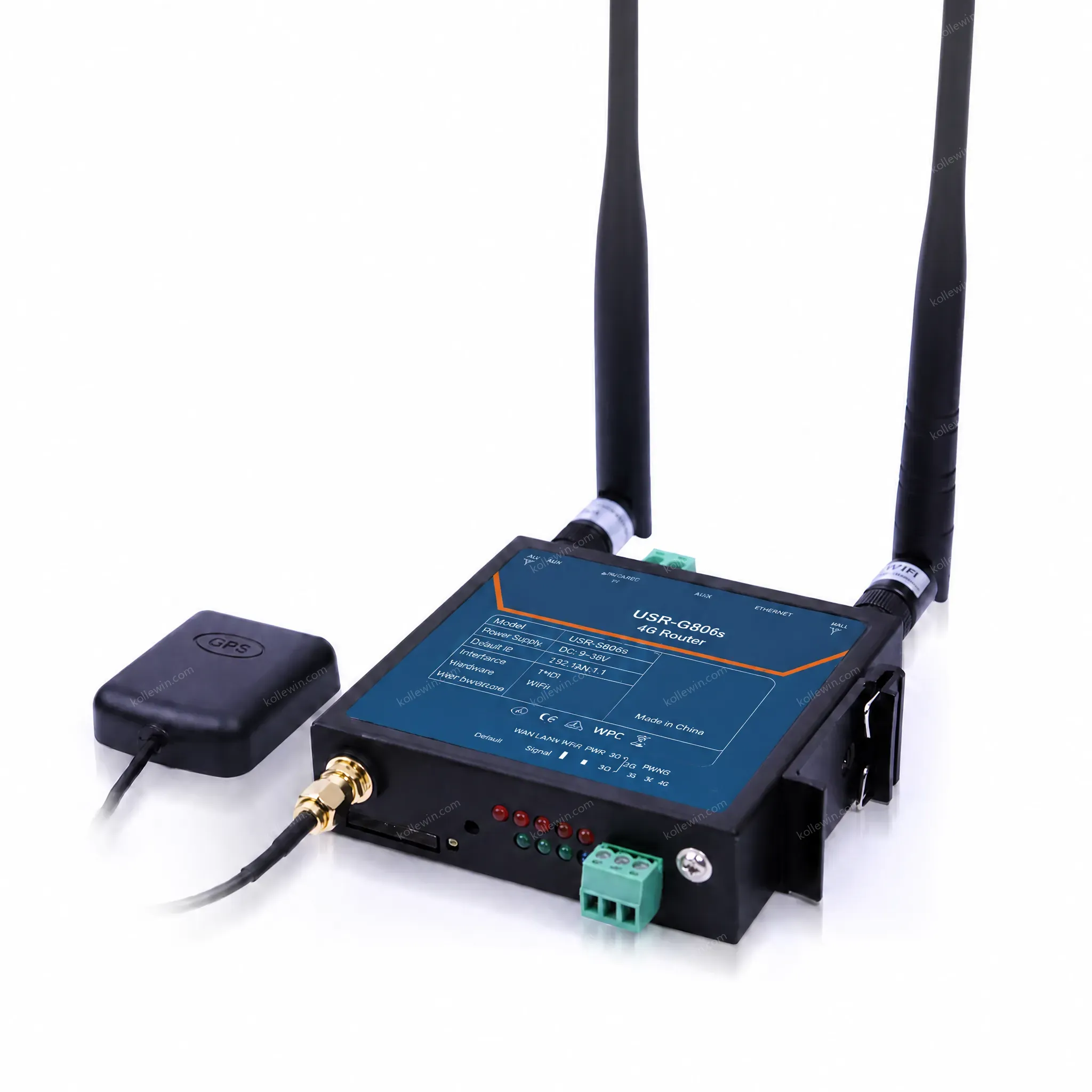 PUSR Industrial 4G LTE Router Compact Size Dual Mounting (Panel/DIN-rail) Firewall OpenVPN USR-G806s-G