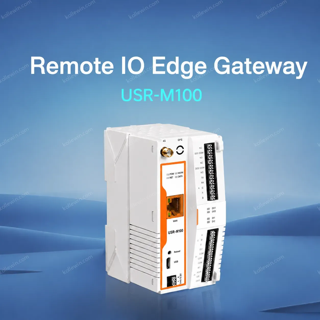 PUSR Industrial IoT Gateway MQTT Cellular Ethernet Port Edge Computing SD Card Offline Caching Low Cost USR-M100-EAU/M100s-GL