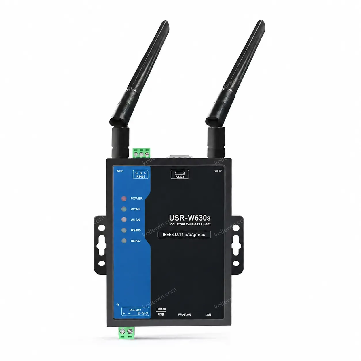 PUSR RS232 RS485 to WiFi Converter with Qualcomm Chip Supporting Dual Band 2.4GHz/5GHz MQTT Industrial IoT USR-W630s