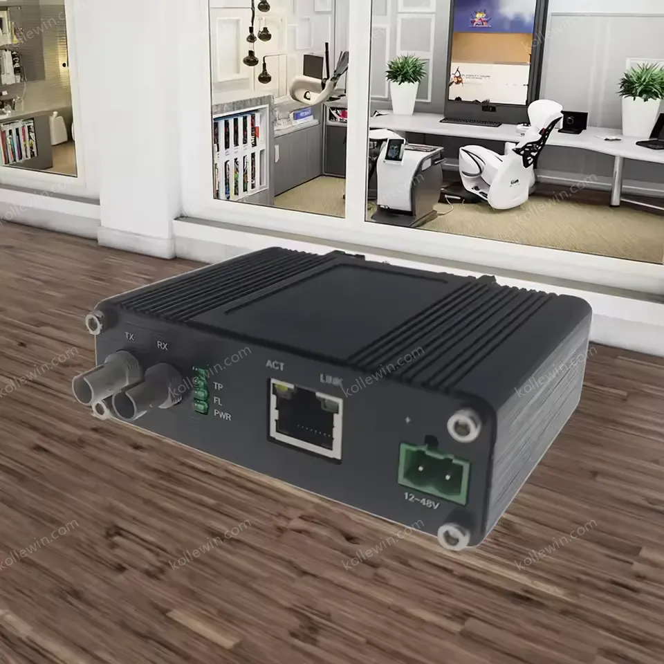 Mini Industrial 10BASE-T to 10BASE-FL Ethernet Media Converter in Stock
